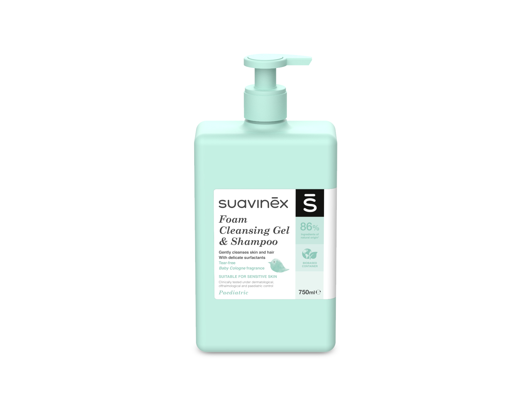 SUAVINEX| Pěnový gel - šampon s vůní Baby Cologne - 750 ml