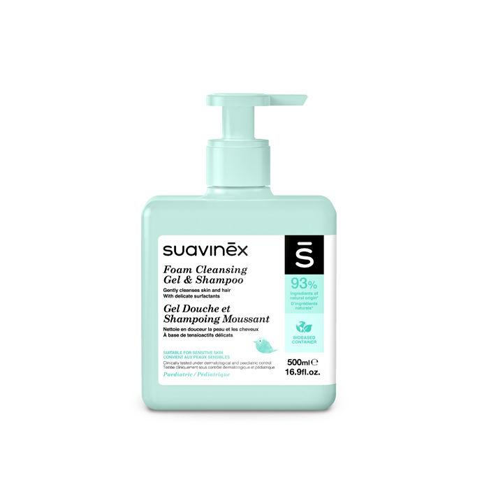 SUAVINEX | Pěnový gel - šampon s vůní Baby Cologne - 500 ml