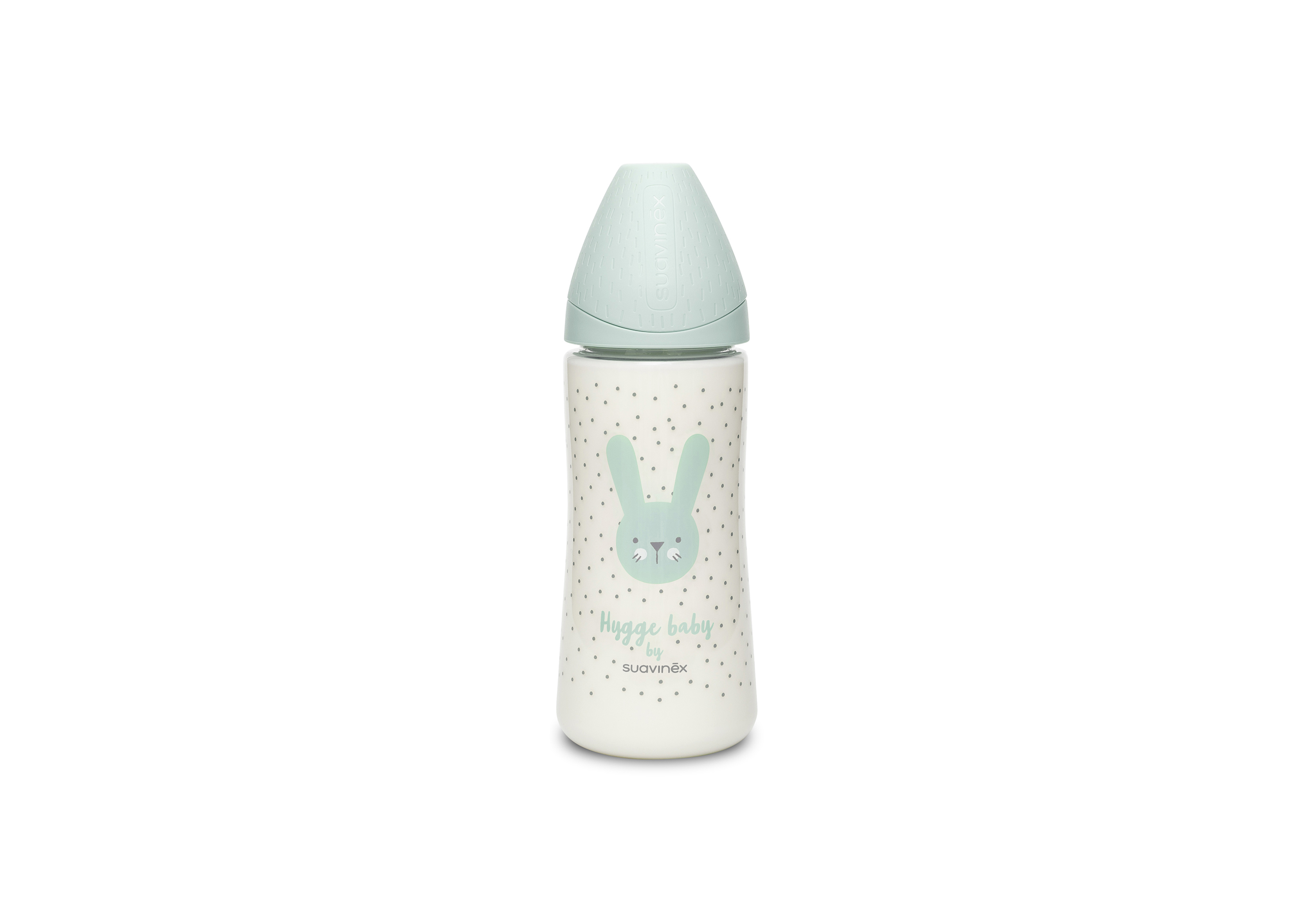 SUAVINEX | Premium láhev 360 ml L HYGGE králík - zelená